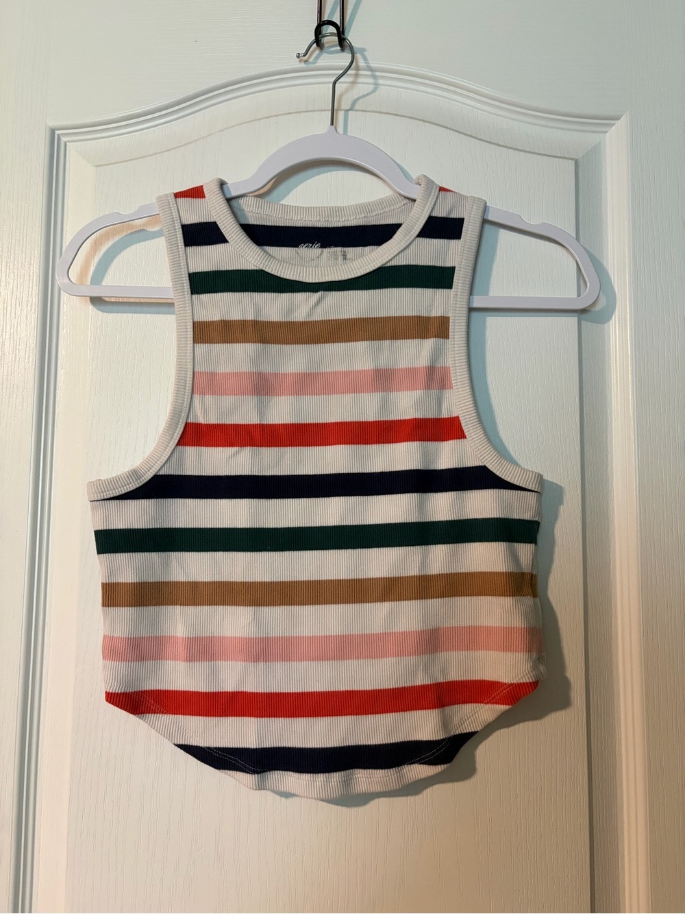 Aerie striped crop tank